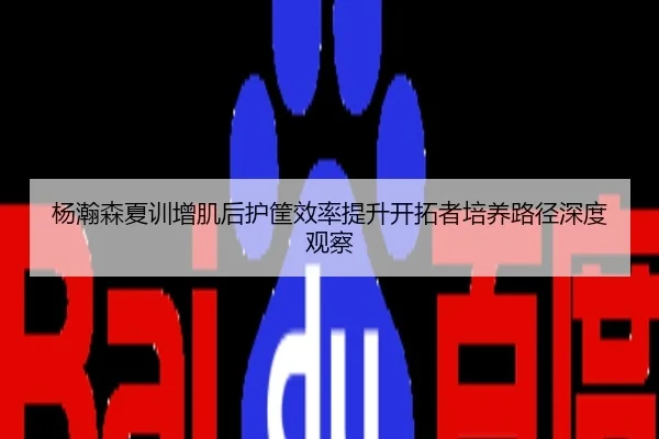杨瀚森夏训增肌后护筐效率提升开拓者培养路径深度观察